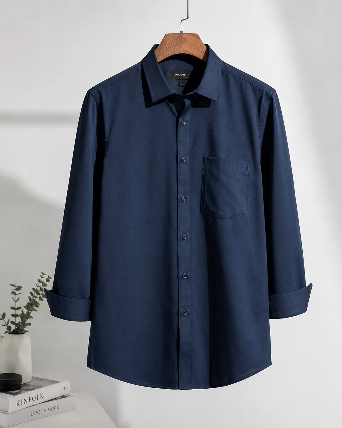 Premium Men's Navy Blue Casual Shirt